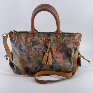 Vintage Dooney Bourke coated candy crossbody handbag